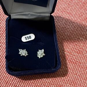 Montana West Silver Star Earrings